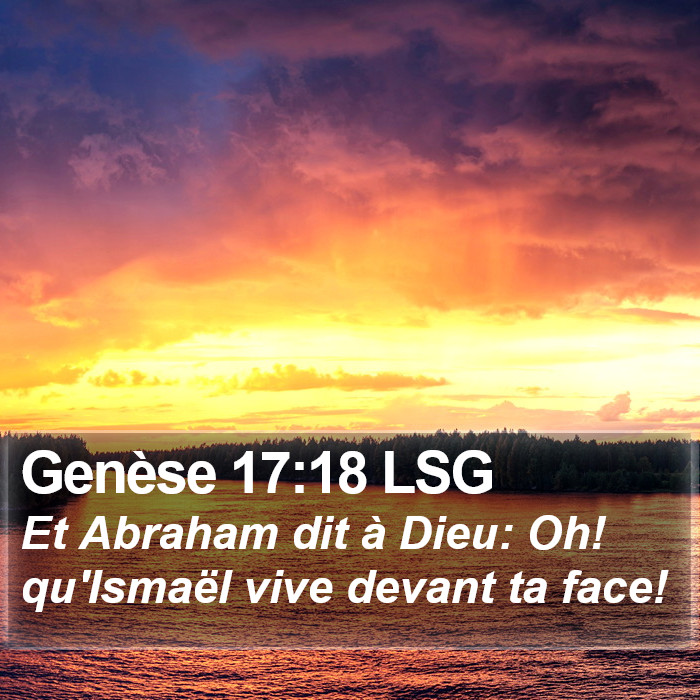 Genèse 17:18 LSG Bible Study