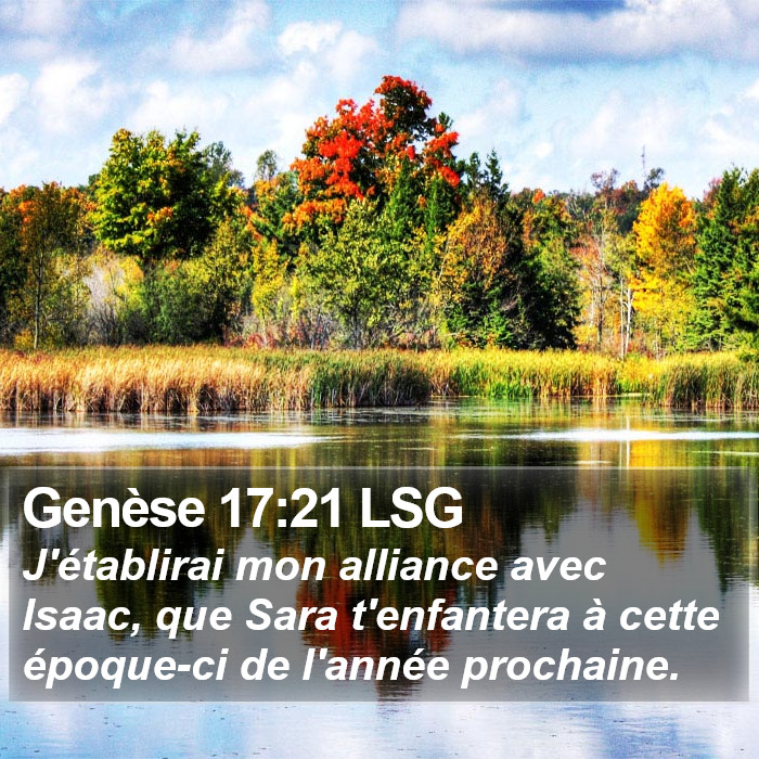 Genèse 17:21 LSG Bible Study