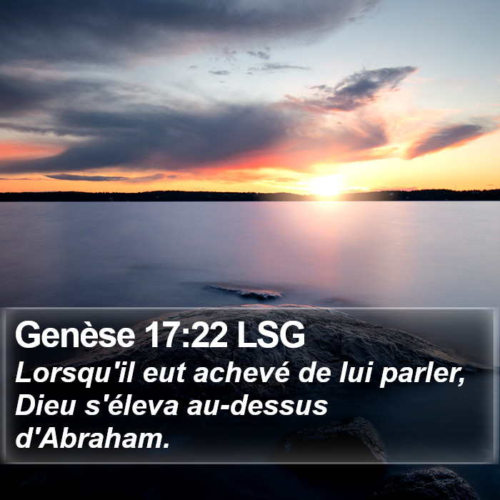 Genèse 17:22 LSG Bible Study