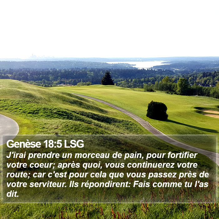 Genèse 18:5 LSG Bible Study