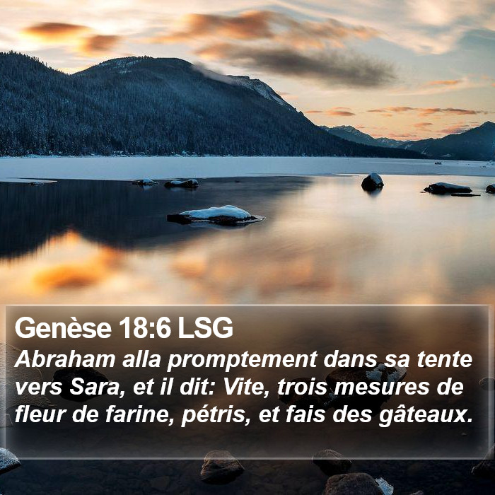 Genèse 18:6 LSG Bible Study