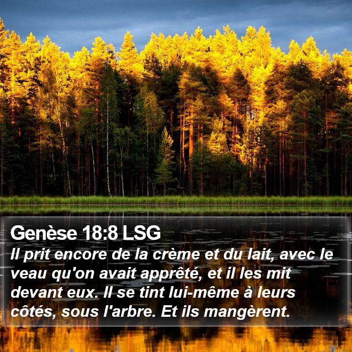 Genèse 18:8 LSG Bible Study
