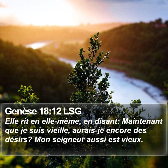 Genèse 18:12 LSG Bible Study