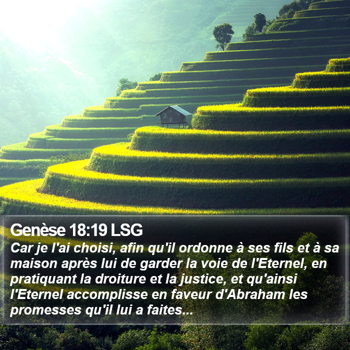 Genèse 18:19 LSG Bible Study