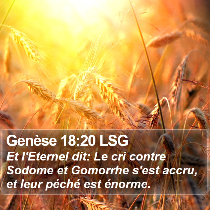 Genèse 18:20 LSG Bible Study