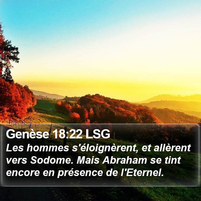 Genèse 18:22 LSG Bible Study