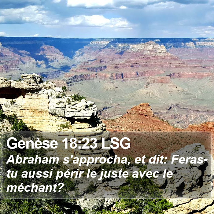 Genèse 18:23 LSG Bible Study