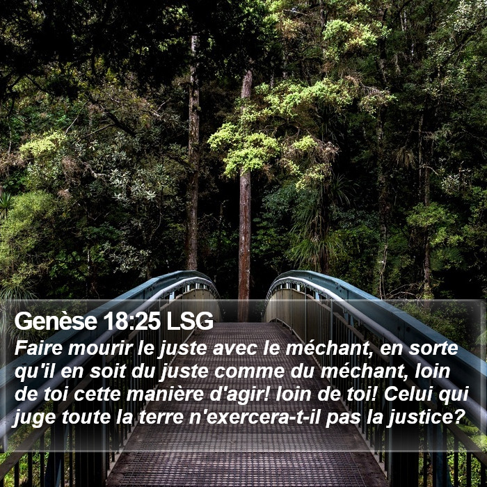 Genèse 18:25 LSG Bible Study