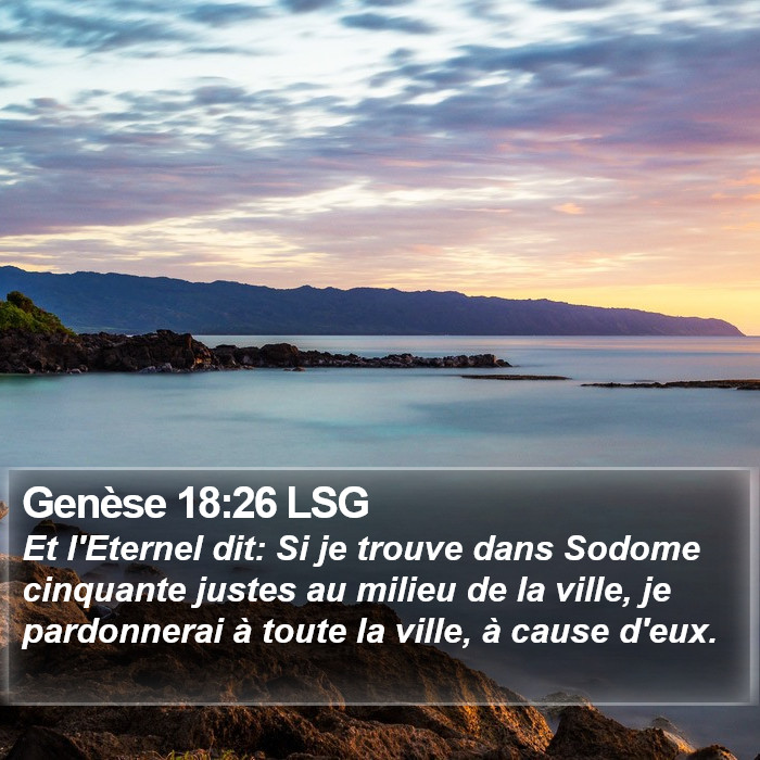 Genèse 18:26 LSG Bible Study