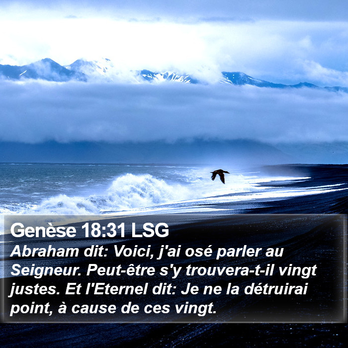 Genèse 18:31 LSG Bible Study