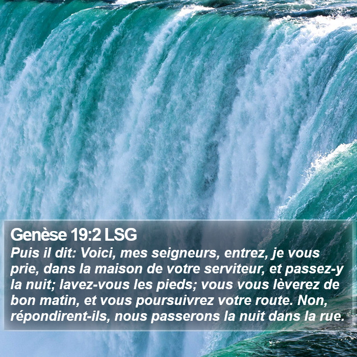 Genèse 19:2 LSG Bible Study