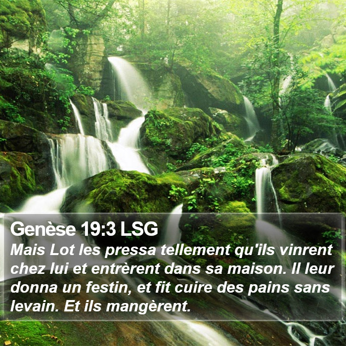 Genèse 19:3 LSG Bible Study