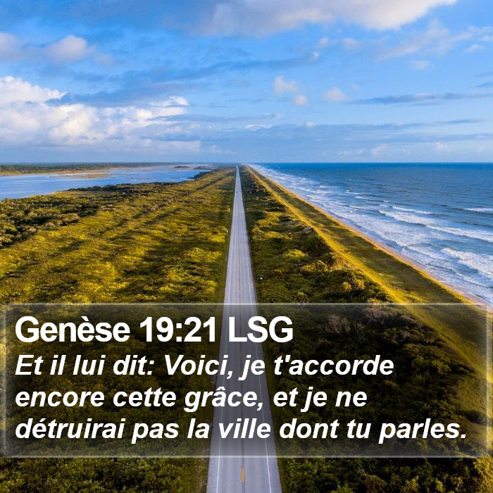 Genèse 19:21 LSG Bible Study