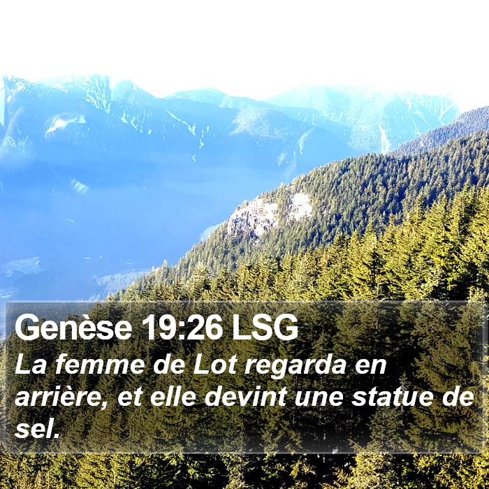 Genèse 19:26 LSG Bible Study