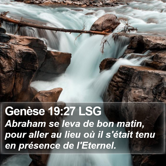 Genèse 19:27 LSG Bible Study