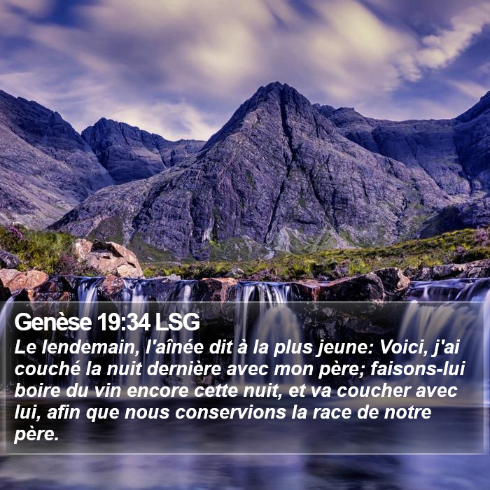 Genèse 19:34 LSG Bible Study