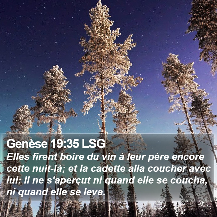 Genèse 19:35 LSG Bible Study