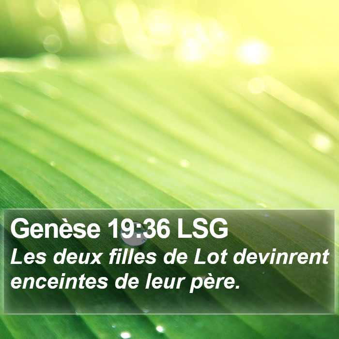 Genèse 19:36 LSG Bible Study