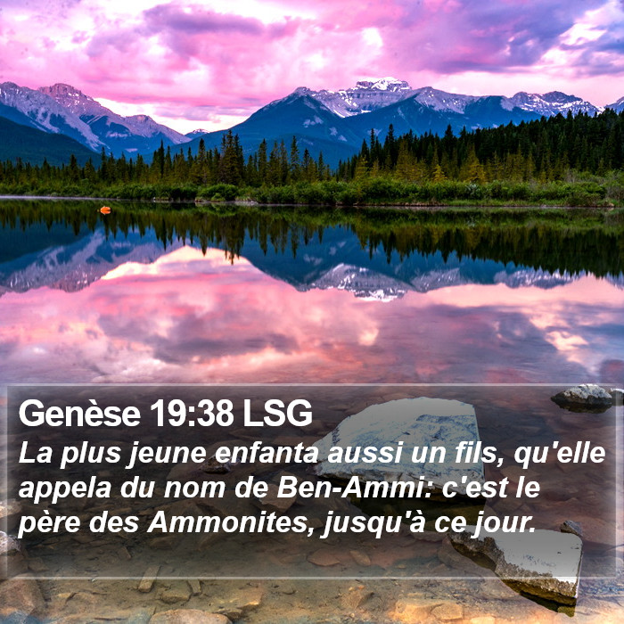 Genèse 19:38 LSG Bible Study