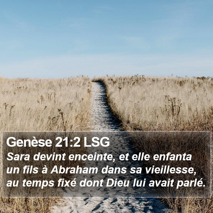 Genèse 21:2 LSG Bible Study
