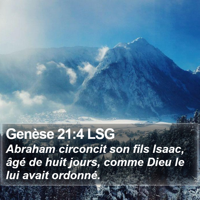 Genèse 21:4 LSG Bible Study