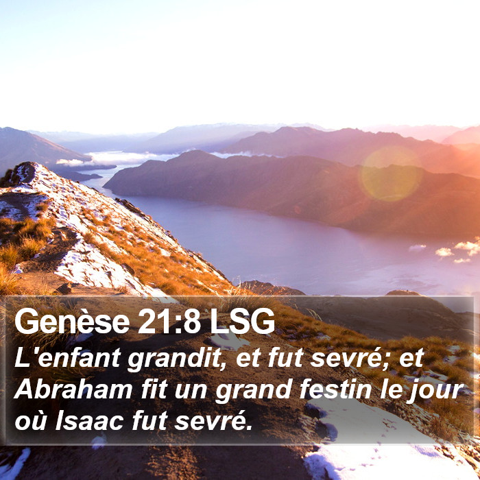 Genèse 21:8 LSG Bible Study