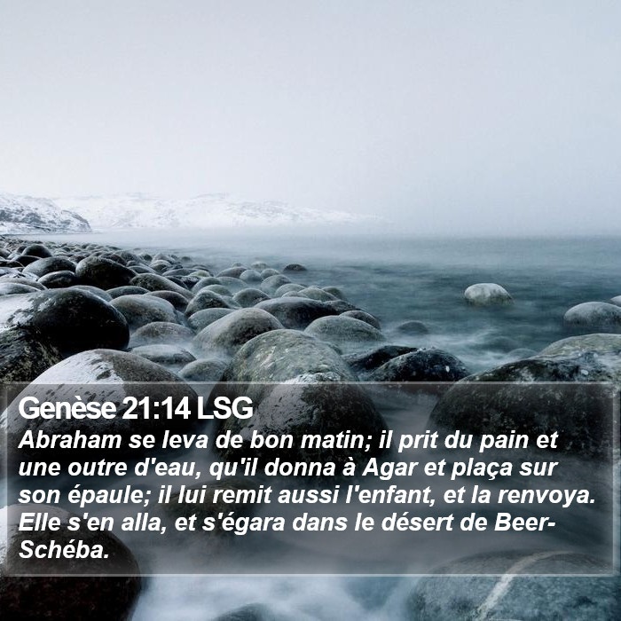 Genèse 21:14 LSG Bible Study
