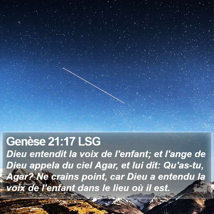 Genèse 21:17 LSG Bible Study