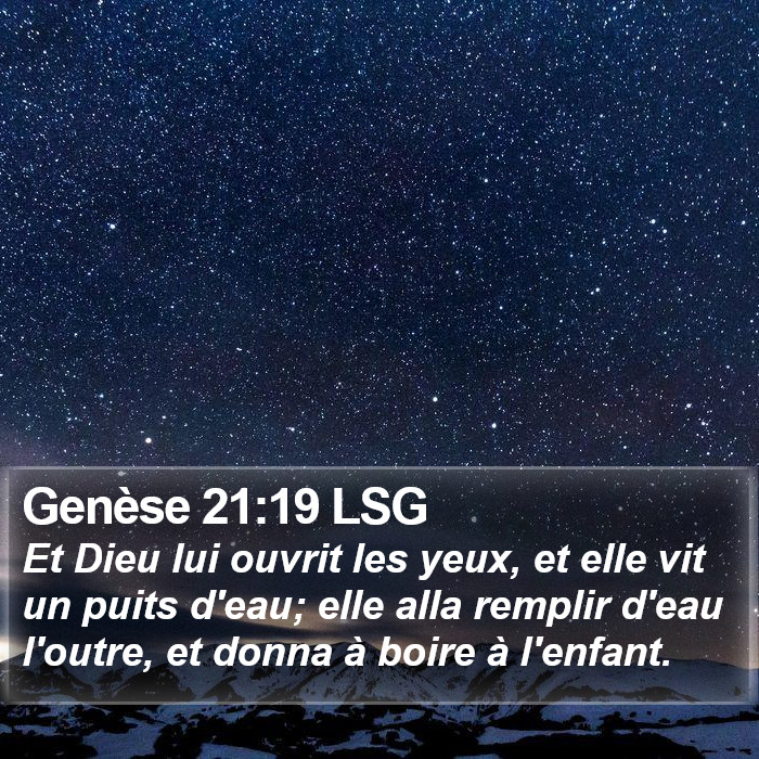 Genèse 21:19 LSG Bible Study