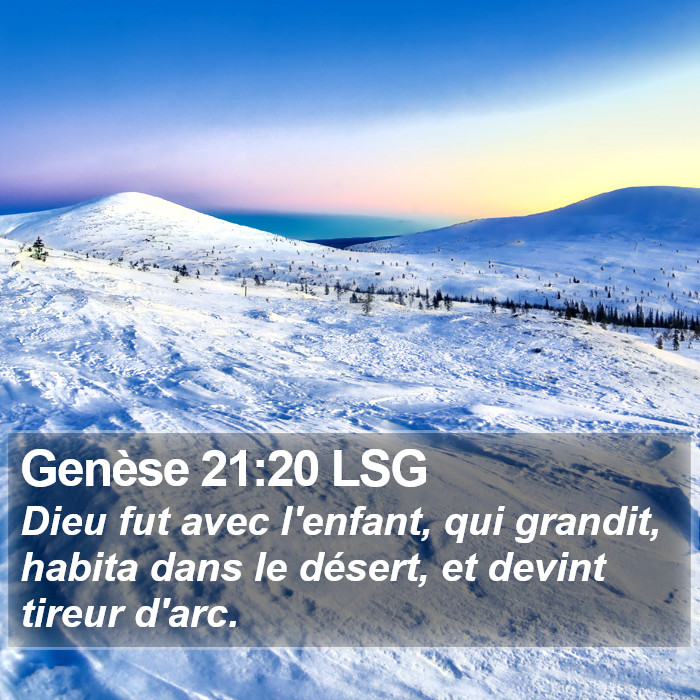 Genèse 21:20 LSG Bible Study