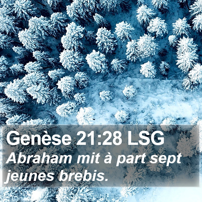 Genèse 21:28 LSG Bible Study