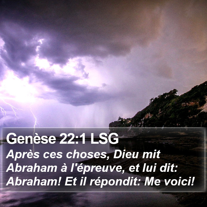 Genèse 22:1 LSG Bible Study