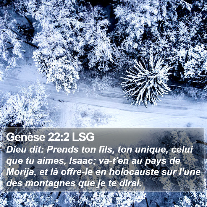 Genèse 22:2 LSG Bible Study