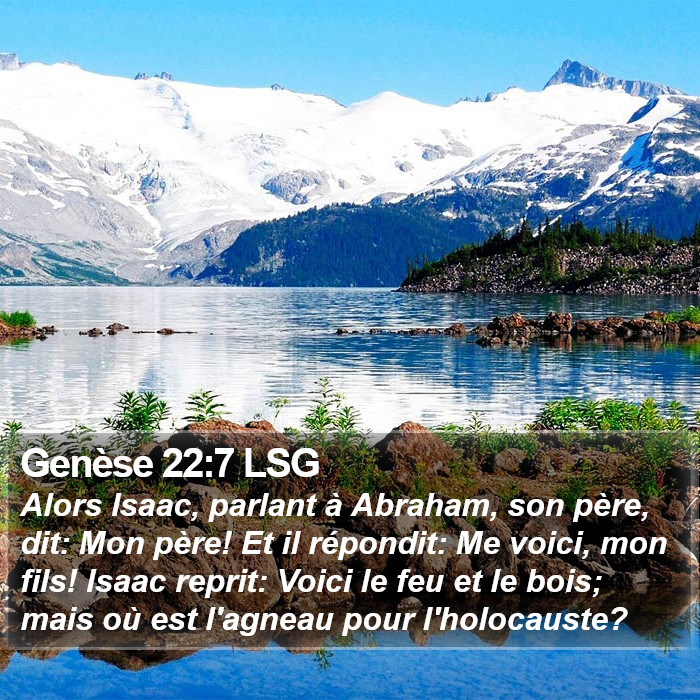 Genèse 22:7 LSG Bible Study