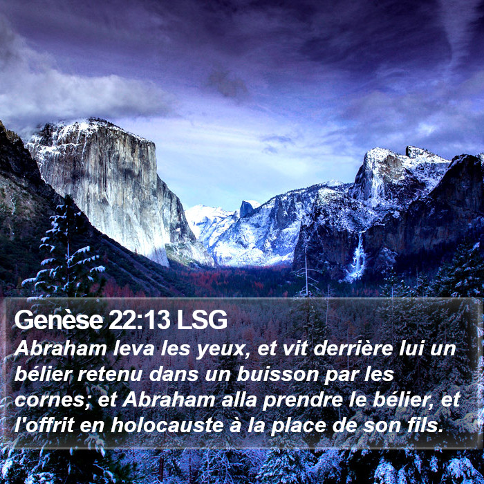 Genèse 22:13 LSG Bible Study