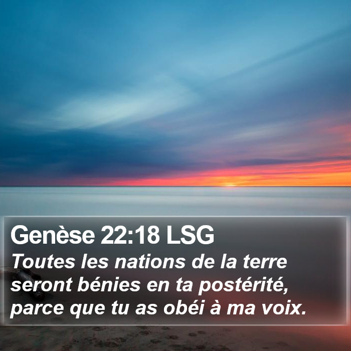 Genèse 22:18 LSG Bible Study