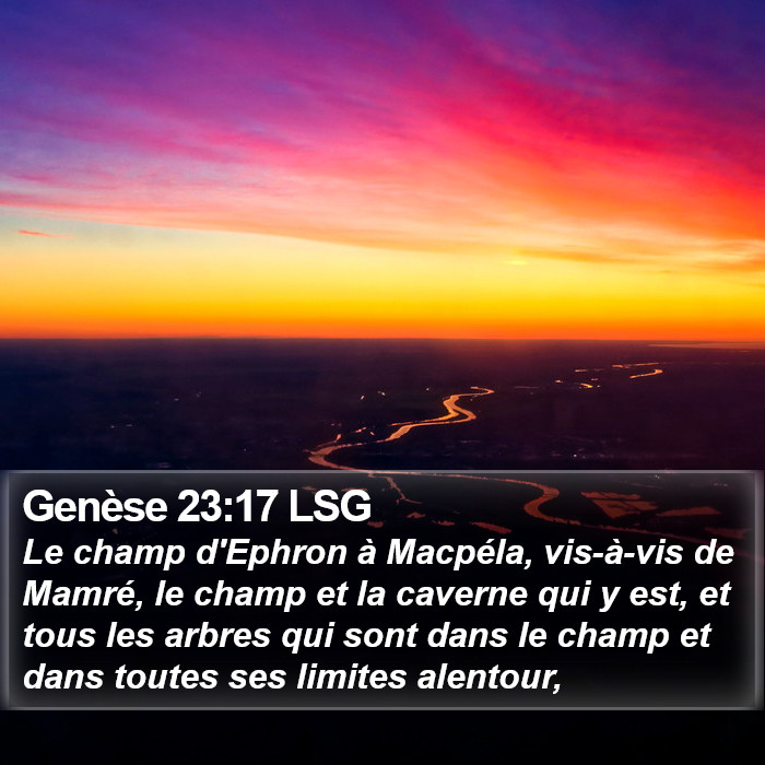 Genèse 23:17 LSG Bible Study