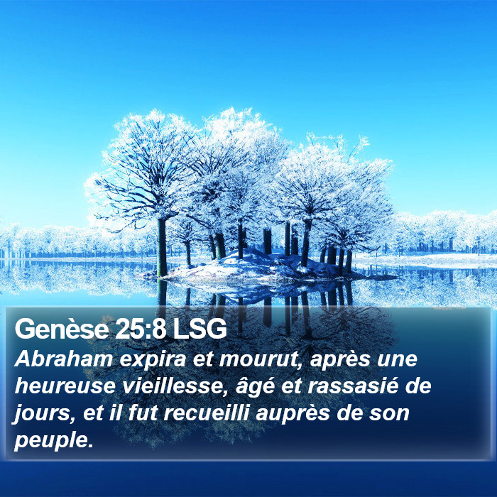 Genèse 25:8 LSG Bible Study