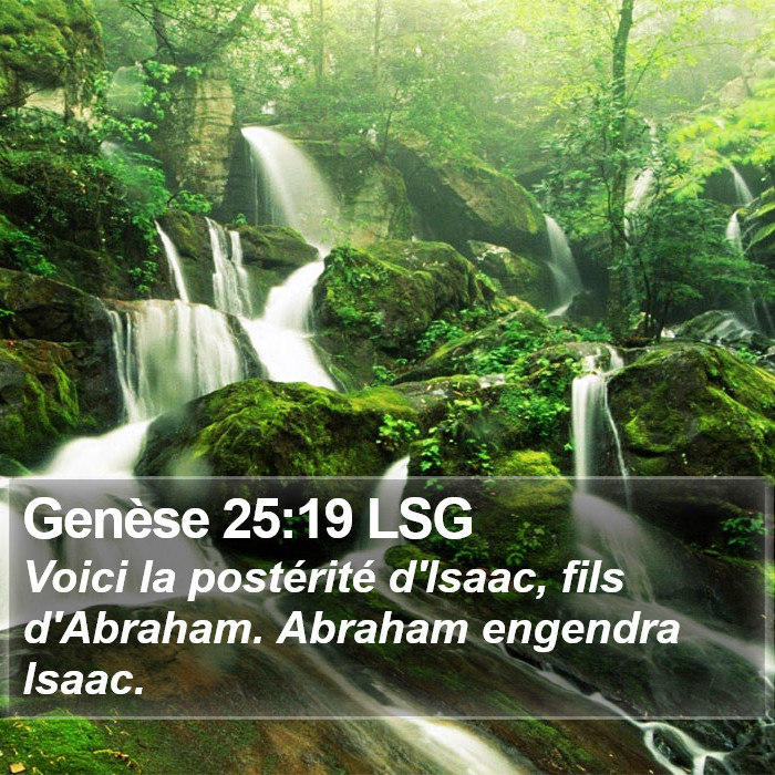 Genèse 25:19 LSG Bible Study
