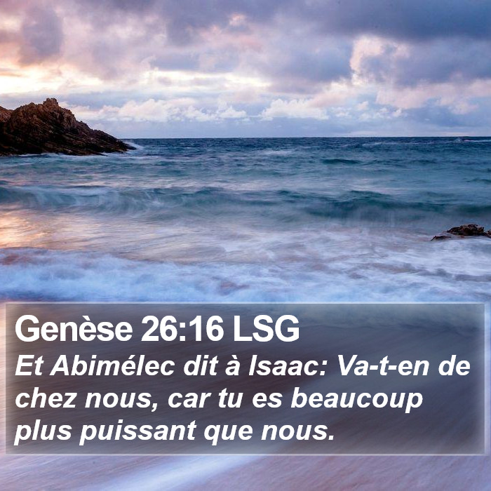 Genèse 26:16 LSG Bible Study