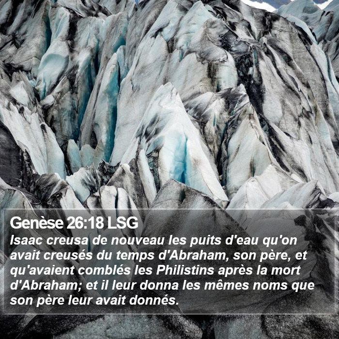 Genèse 26:18 LSG Bible Study