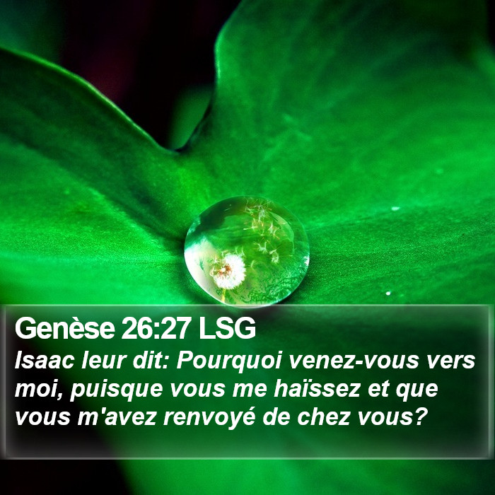 Genèse 26:27 LSG Bible Study