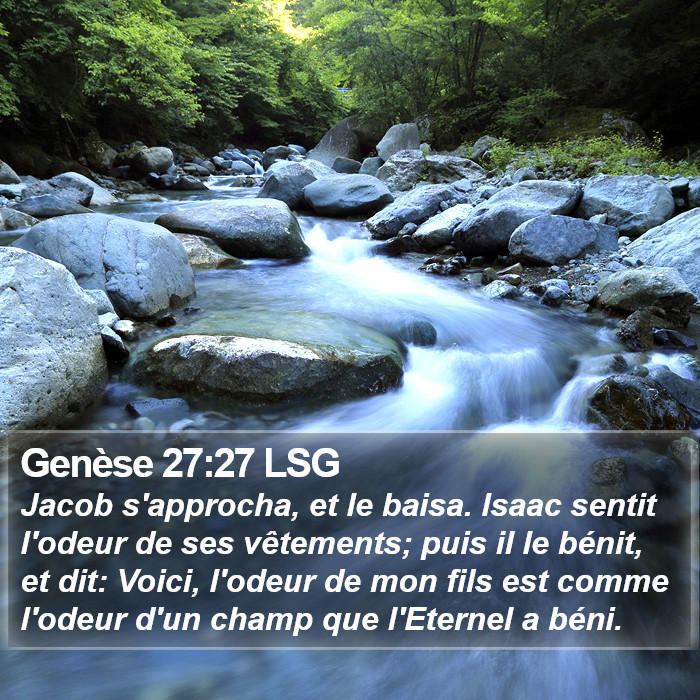 Genèse 27:27 LSG Bible Study