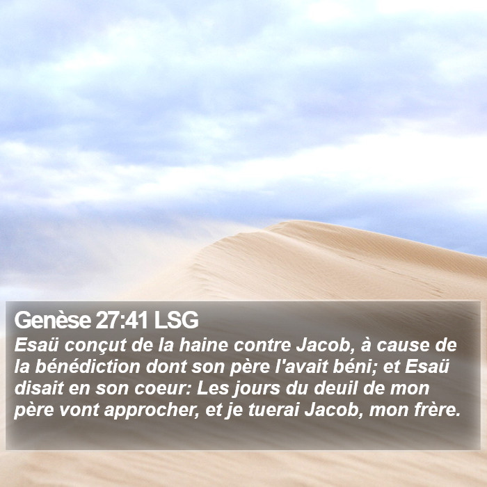 Genèse 27:41 LSG Bible Study