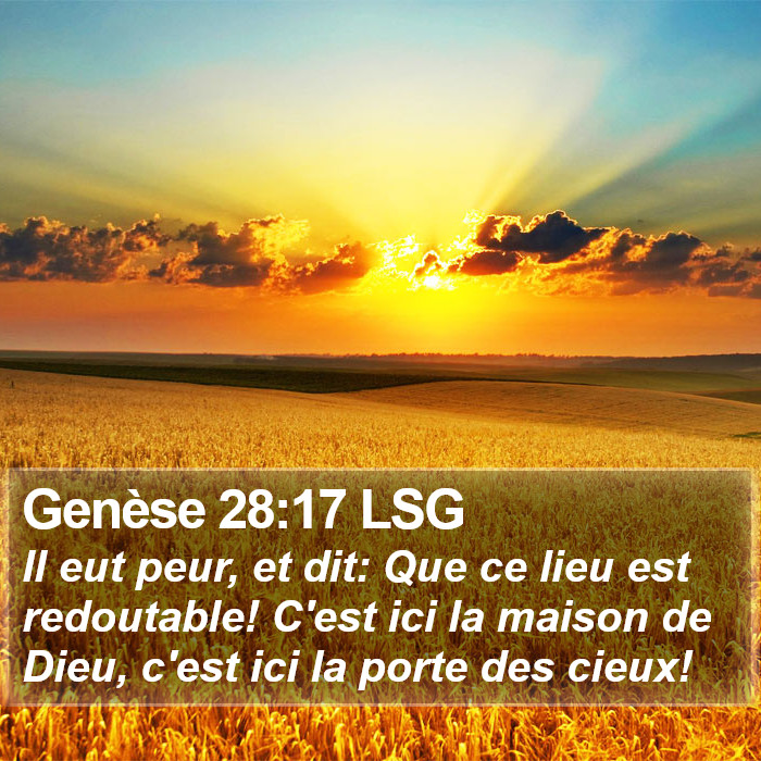 Genèse 28:17 LSG Bible Study