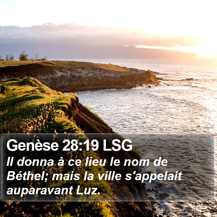 Genèse 28:19 LSG Bible Study