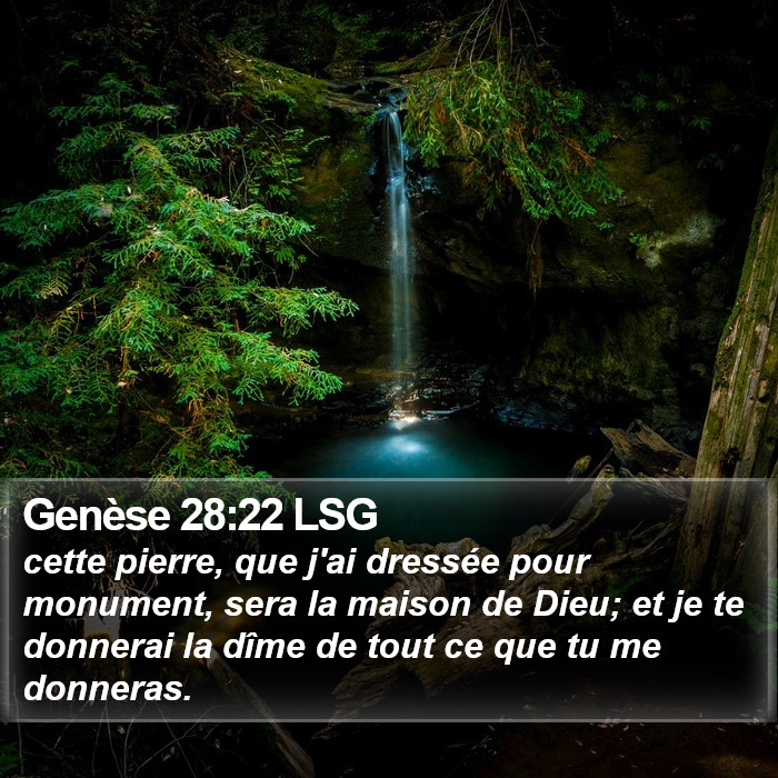 Genèse 28:22 LSG Bible Study