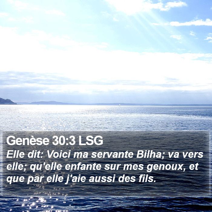 Genèse 30:3 LSG Bible Study