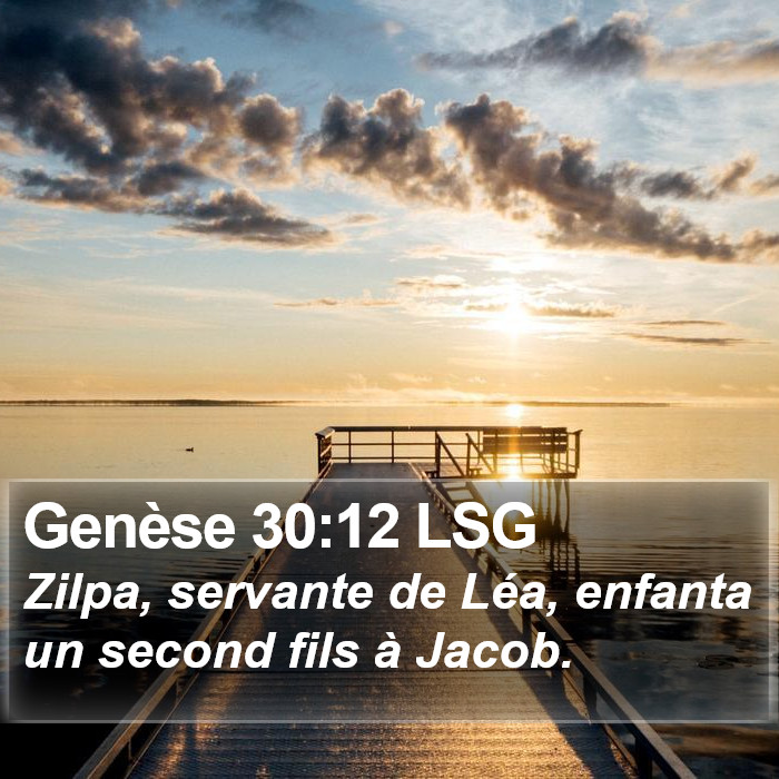 Genèse 30:12 LSG Bible Study