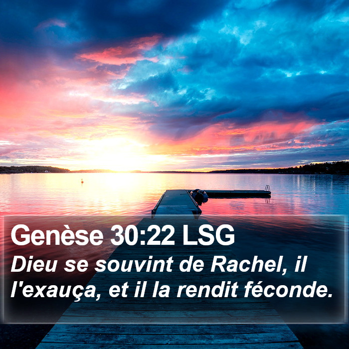 Genèse 30:22 LSG Bible Study